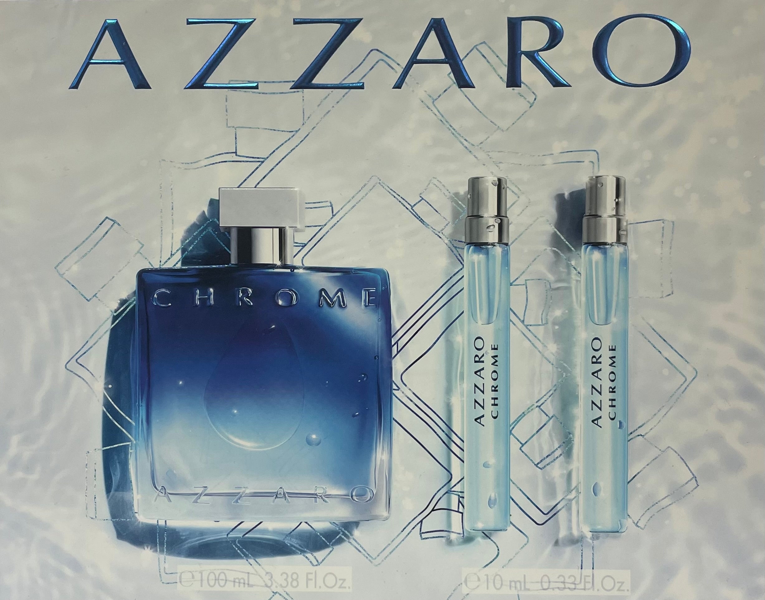 Azzaro Chrome 3pcs set