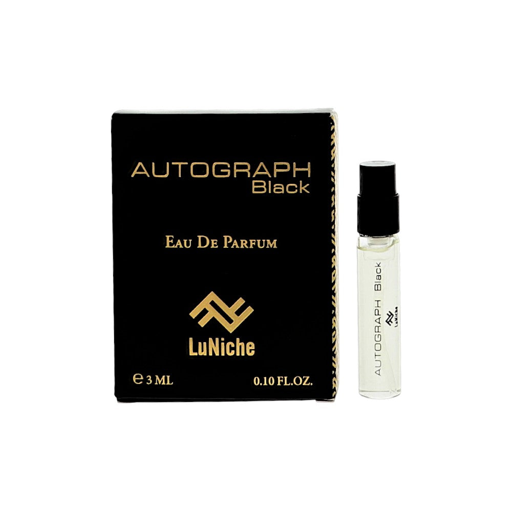 Luniche Autograph Black Eau de Parfum for Men â€” Vial / 0.1 oz