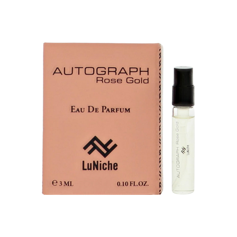 Luniche Autograph Rose Gold Eau de Parfum for Women â€” Vial / 0.1 oz