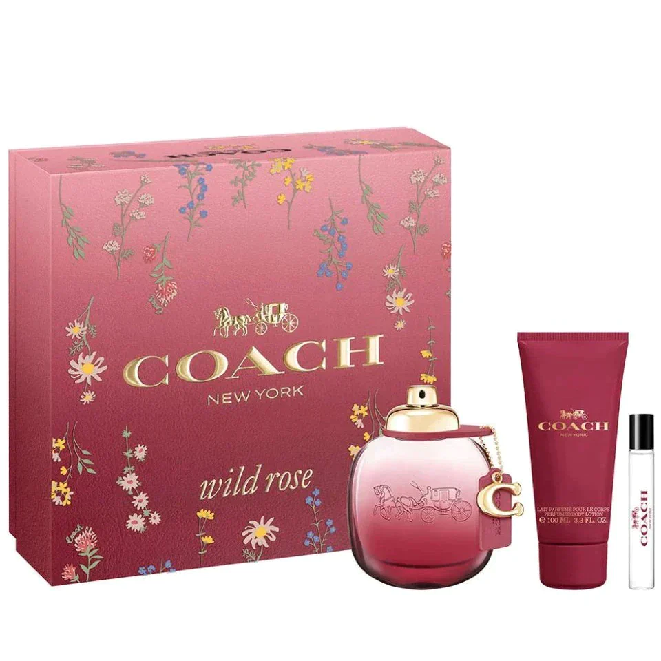 COACH NEW YORK WILD ROSE SET 3 PC