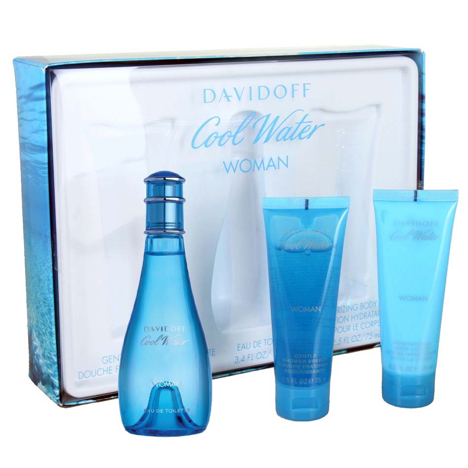 Davidoff Cool Water For Her 3pcs set