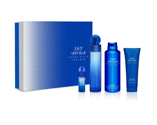 360 VERY BLUE PERRY ELLIS FOR MEN SET 4