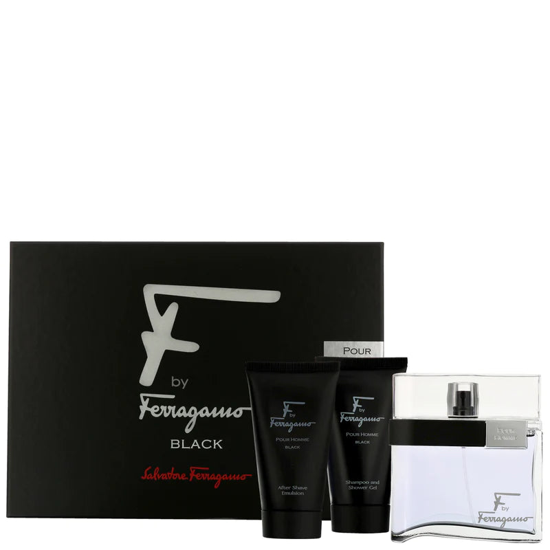 Salvatore Feragamo Pour Homme  Black 3pcs set
