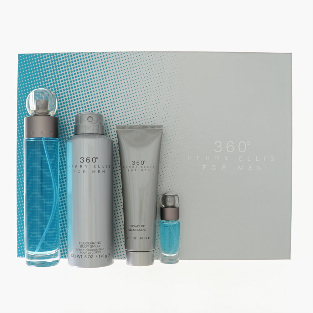 Perry Ellis 360 Degrees Gift Set for Men â€” 4pc set