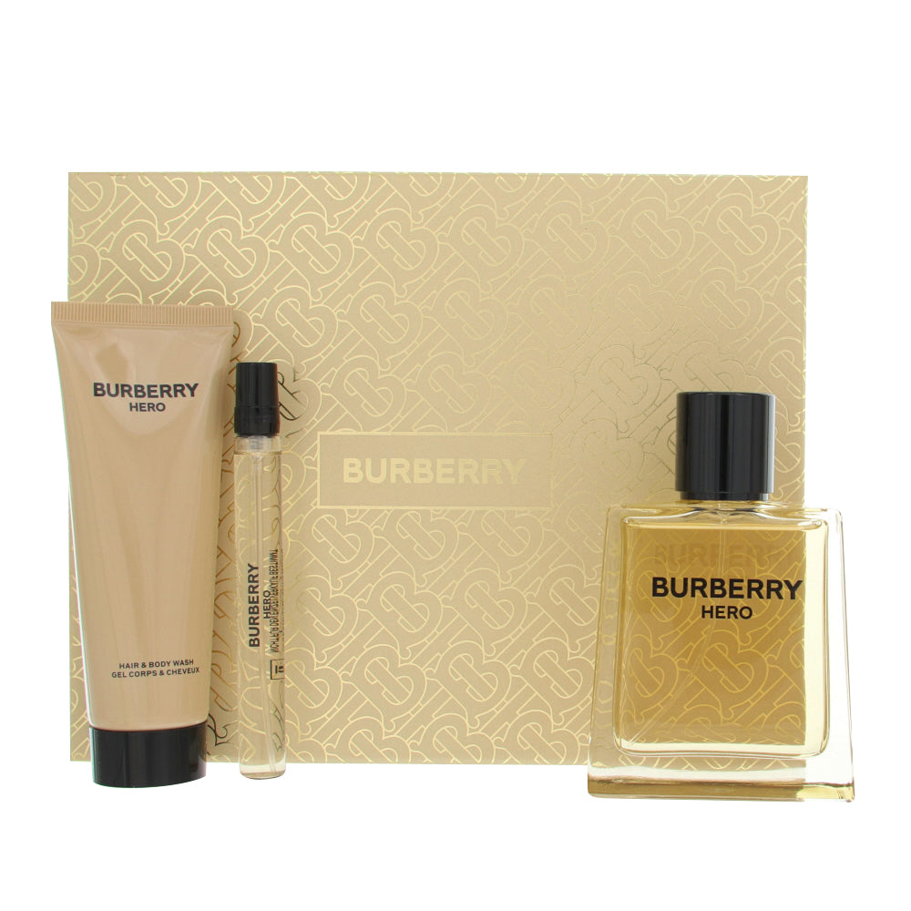 Burberry Hero Gift Set for Men â€” 3pc set Style 1 Box