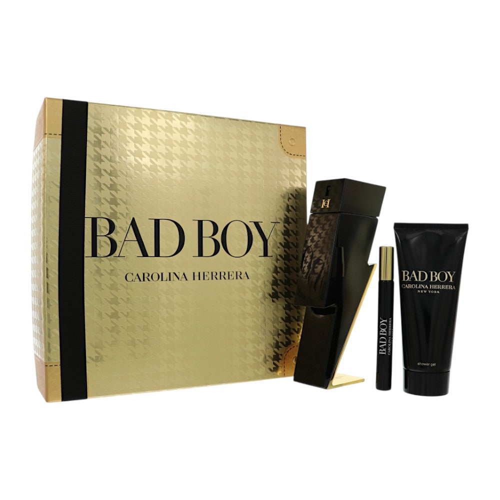 Carolina Herrera Bad Boy Gift Set for Men â€” 3pc set Style 1 Box