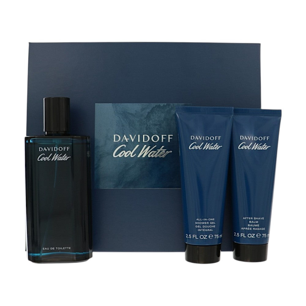 Davidoff Cool Water Gift Set for Men â€” 3pc set Style 1 Box