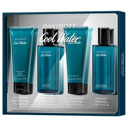 Davidoff Cool Water Gift Set for Men â€” 4pc set Style 1 Box