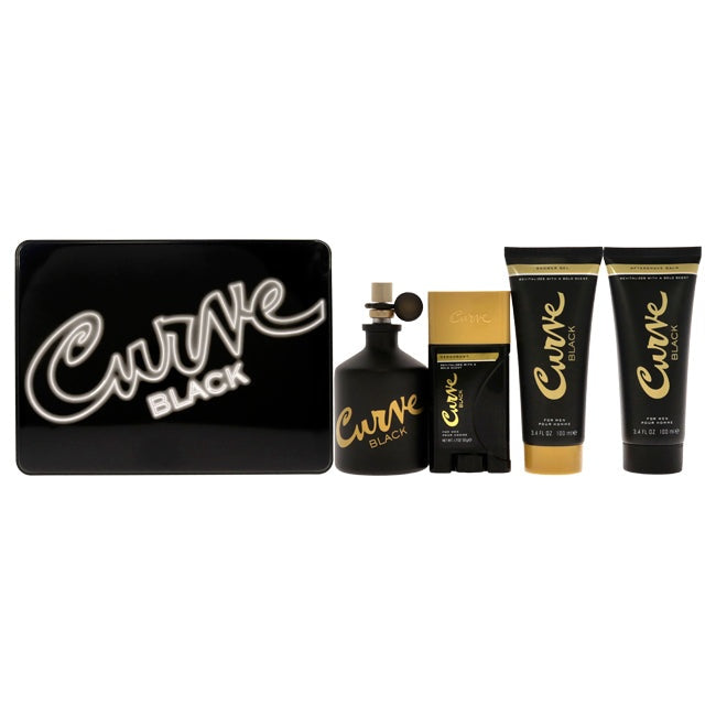 Liz Claiborne Curve Black Gift Set for Men â€” 4pc set