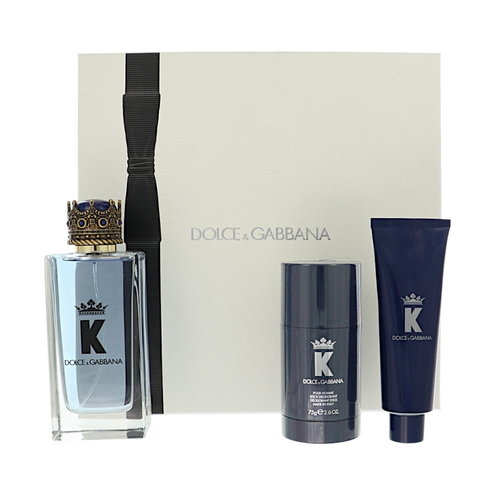 Dolce & Gabbana K King Gift Set for Men â€” 3pc set