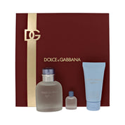 D & G Light Blue Gift Set for Men â€” 3pc set Style 1 Box