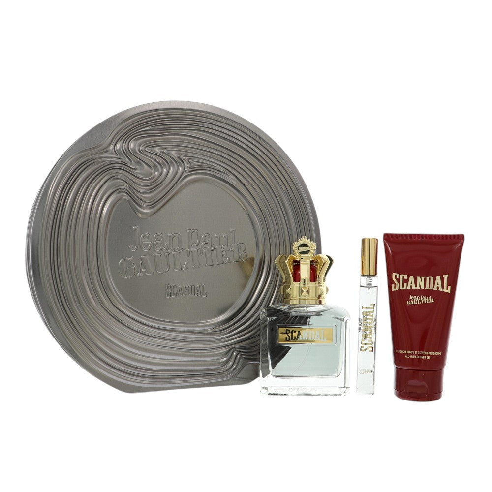 Jean Paul Gaultier Scandal Gift Set for Men â€” 3pc set Style 1 Container