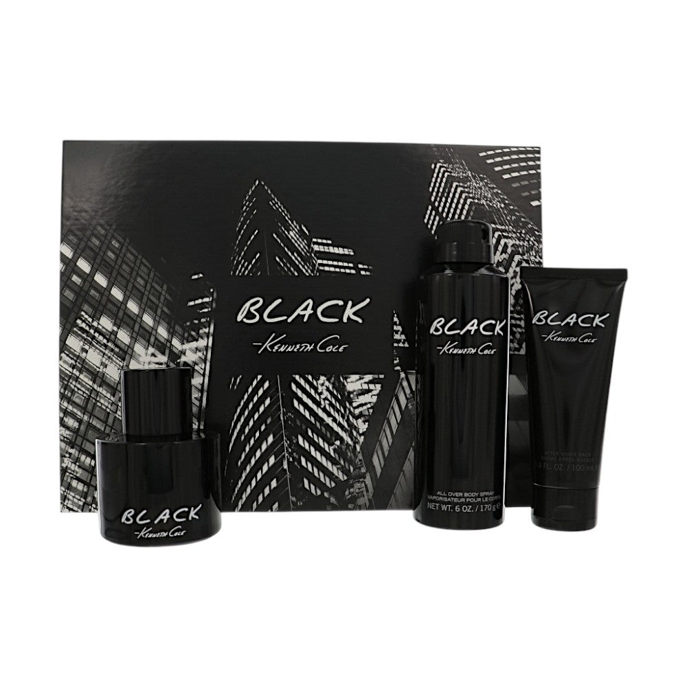 Kenneth Cole Black Gift Set for Men â€” 3pc set