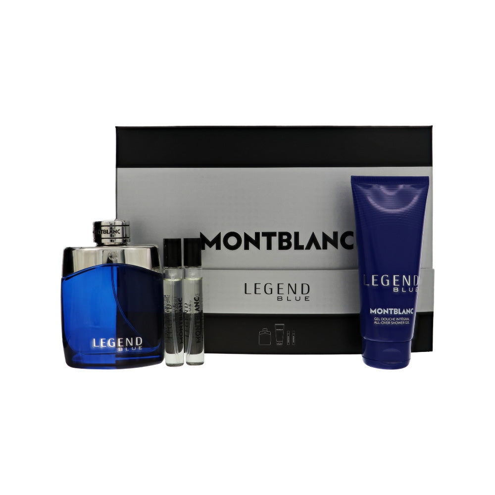 Montblanc Legend Blue Gift Set for Men â€” 4pc set Style 1 Box