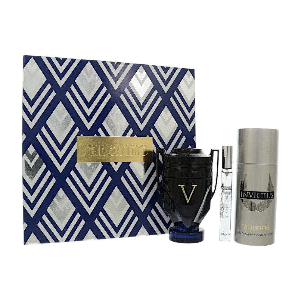 Paco Rabanne Invictus Victory Elixir Gift Set for Men â€” 3pc set