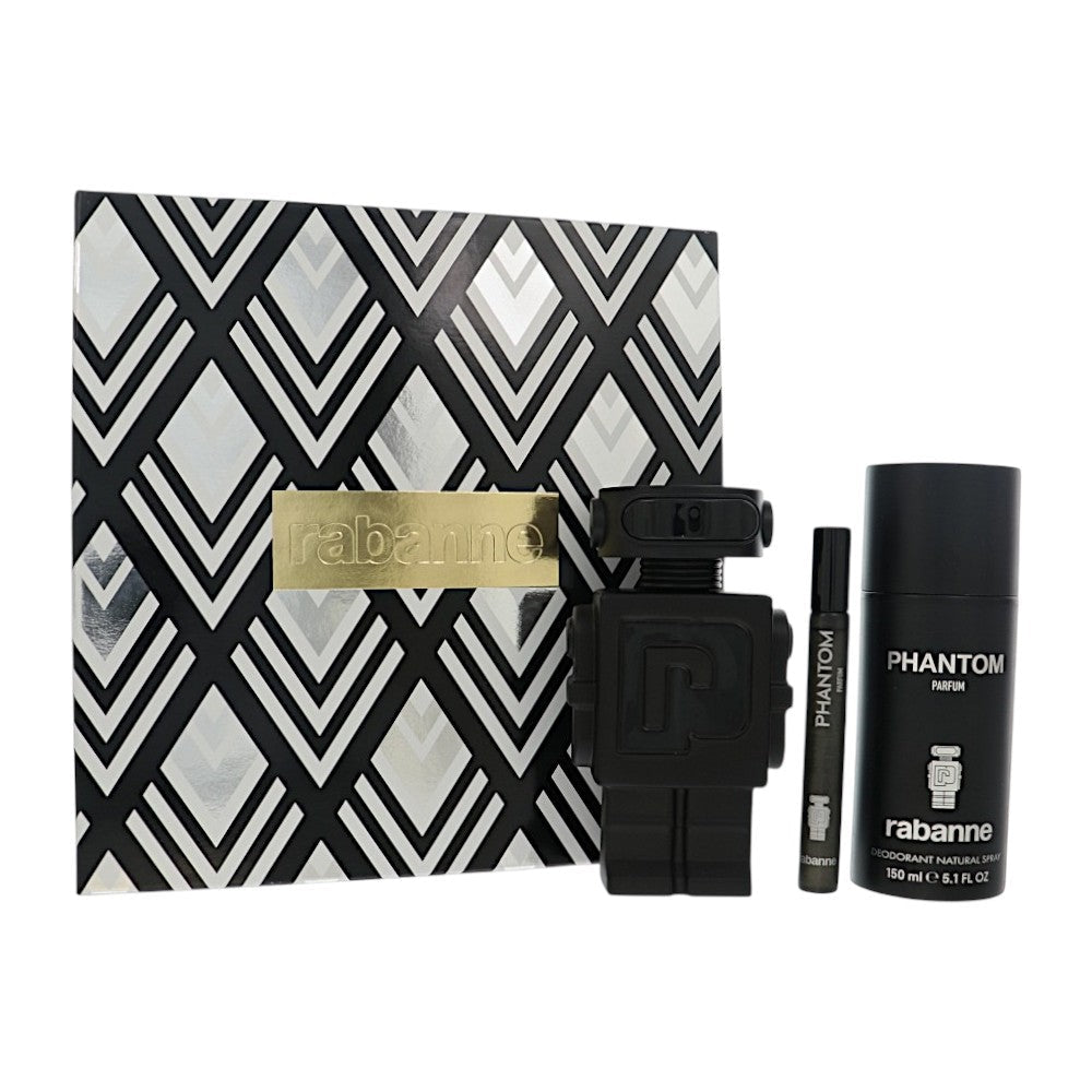 Paco Rabanne Phantom Gift Set for Men â€” 3pc set