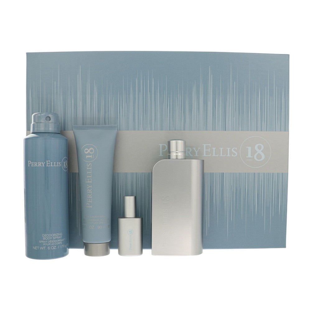 Perry Ellis 18 Gift Set for Men â€” 4pc set