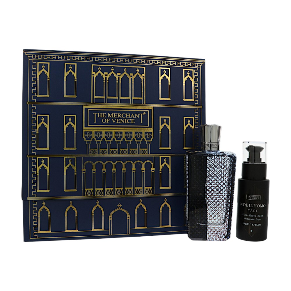 The Merchant Of Venice Venetian Blue Gift Set for Men â€” 2pc set