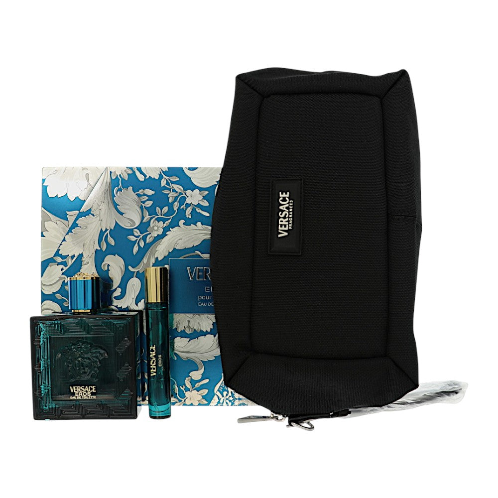Versace Eros Gift Set for Men â€” 3pc set Style 1 Bag