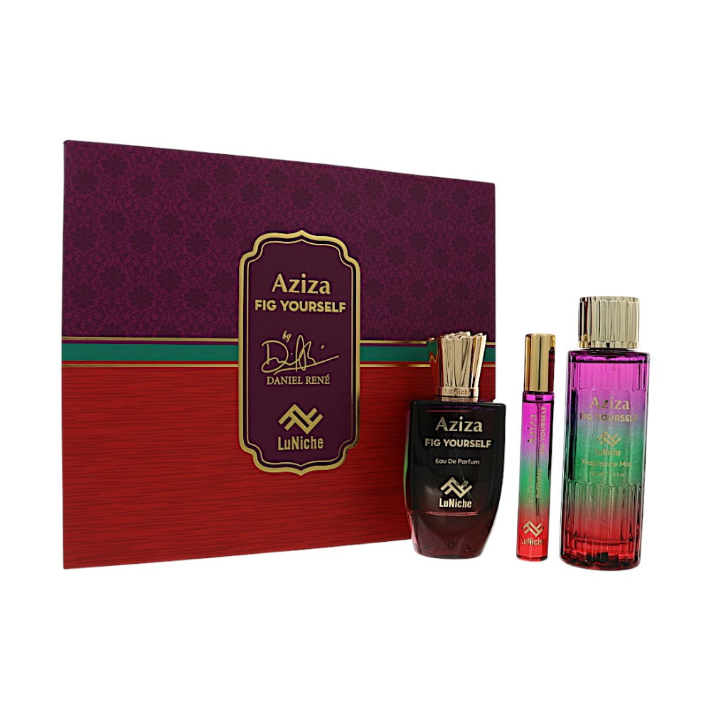 Luniche Aziza Fig Yourself X Daniel Rene Gift Set â€” Unisex â€” 3pc set