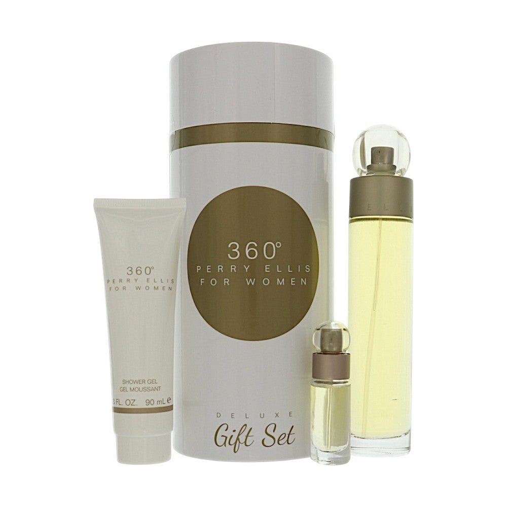 Perry Ellis 360Â° Gift Set for Women â€” 3pc set Style 1 Container