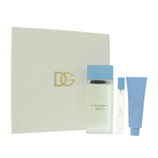 D & G Light Blue Gift Set for Women â€” 3pc set Style 1 Box