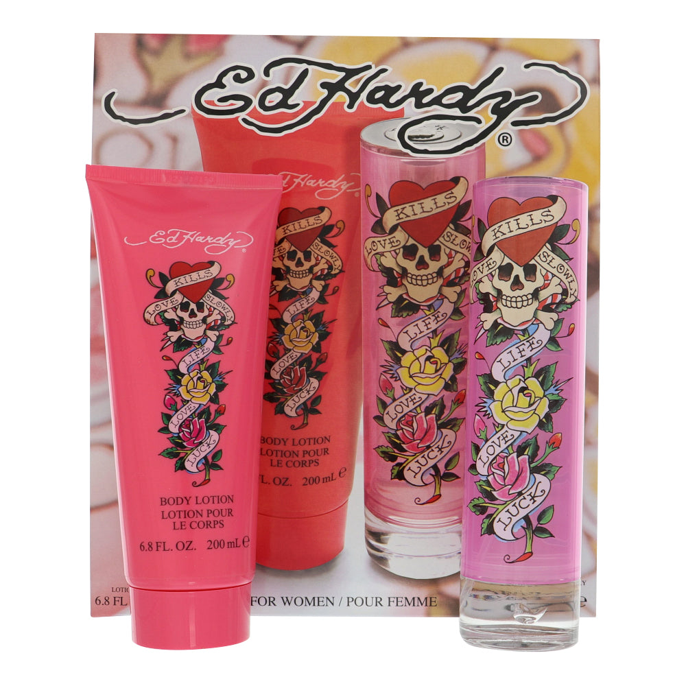 Christian Audigier Ed Hardy Gift Set for Women â€” 2pc set