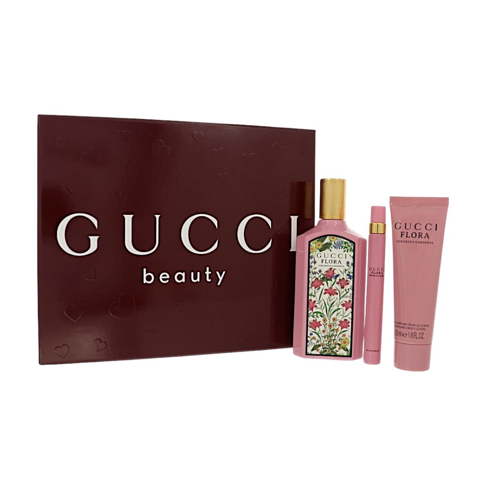 Gucci Flora Gorgeous Gardenia Gift Set for Women â€” 3pc set