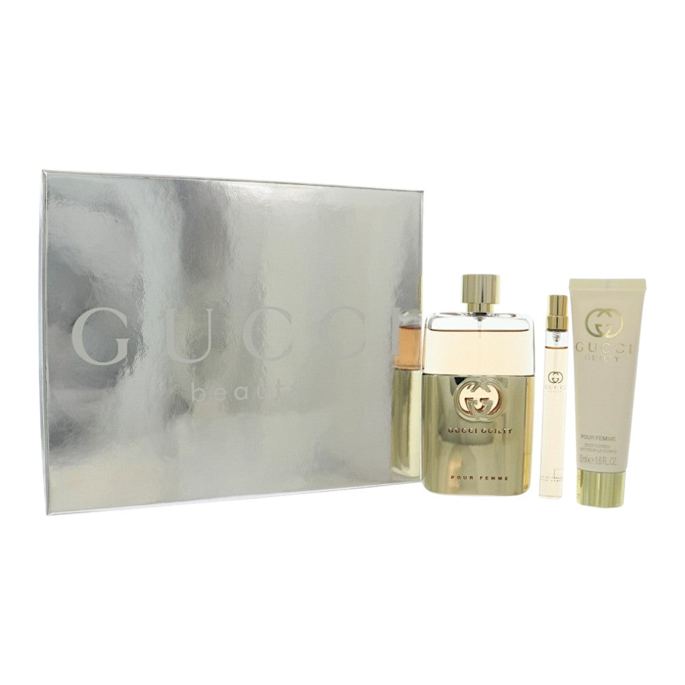 Gucci Guilty Gift Set for Women â€” 3pc set Style 1 Box