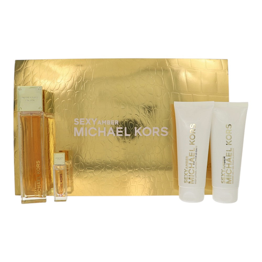 Michael Kors Sexy Amber Gift Set for Women â€” 4pc set