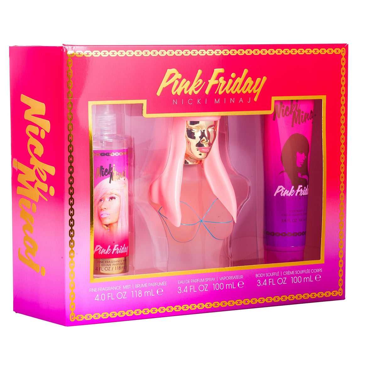Nicki Minaj Pink Friday Gift Set for Women â€” 3pc set Style 1 Box