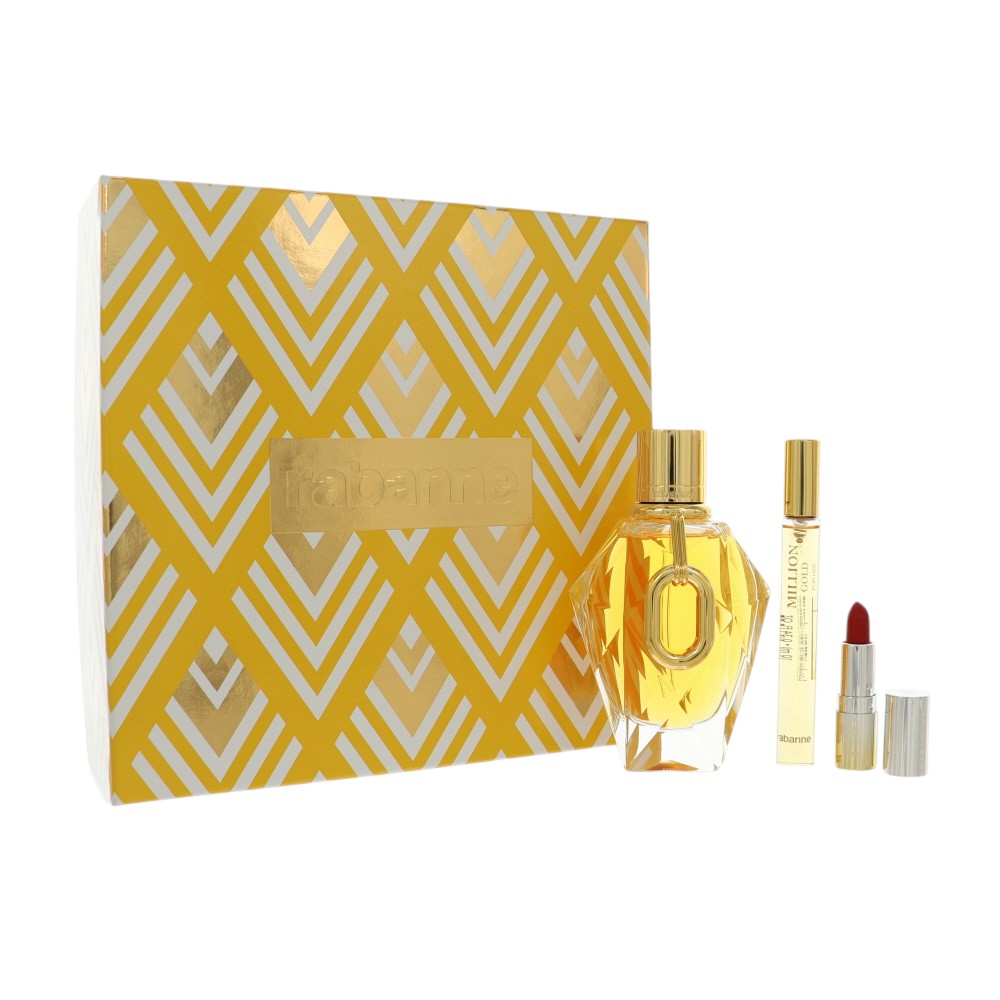 Paco Rabanne Million Gold For Her Gift Set for Women â€” 3pc set