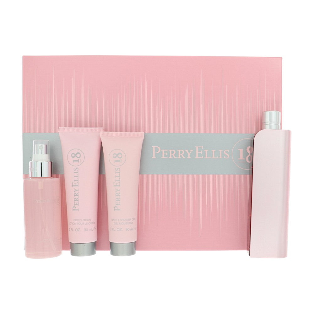 Perry Ellis 18 Gift Set for Women â€” 4pc set