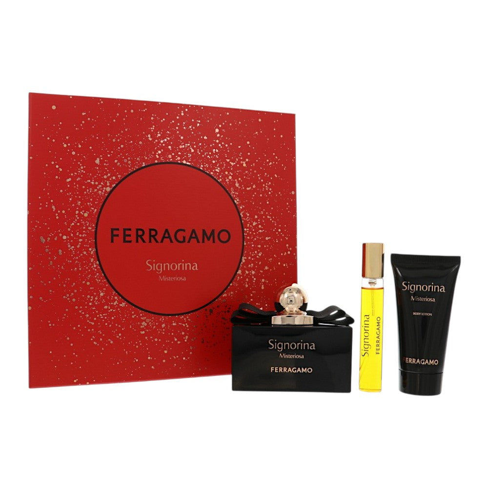 Salvatore Ferragamo Signorina Misteriosa Gift Set for Women â€” 3pc set