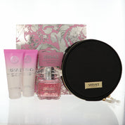 Versace Bright Crystal Gift Set for Women â€” 4pc set Style 1 Bag