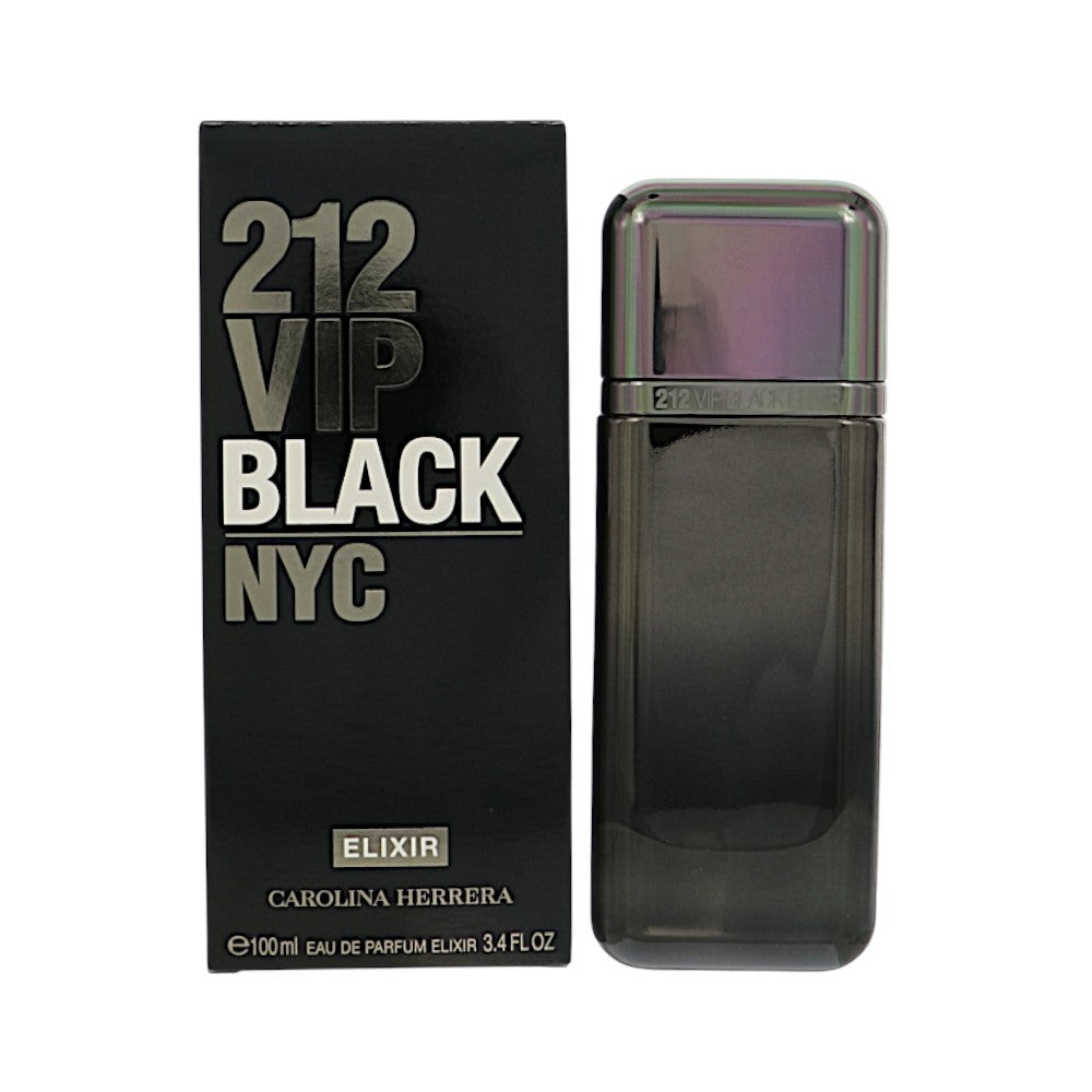 Carolina Herrera 212 Vip Black Elixir Eau de Parfum for Men â€” 3.4 oz