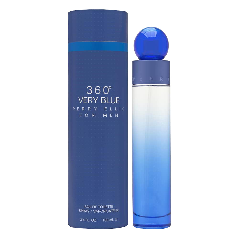 Perry Ellis 360 Very Blue Eau de Toilette for Men â€” 3.4 oz
