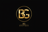 Make me a big B and G together as a logo in black and gold 