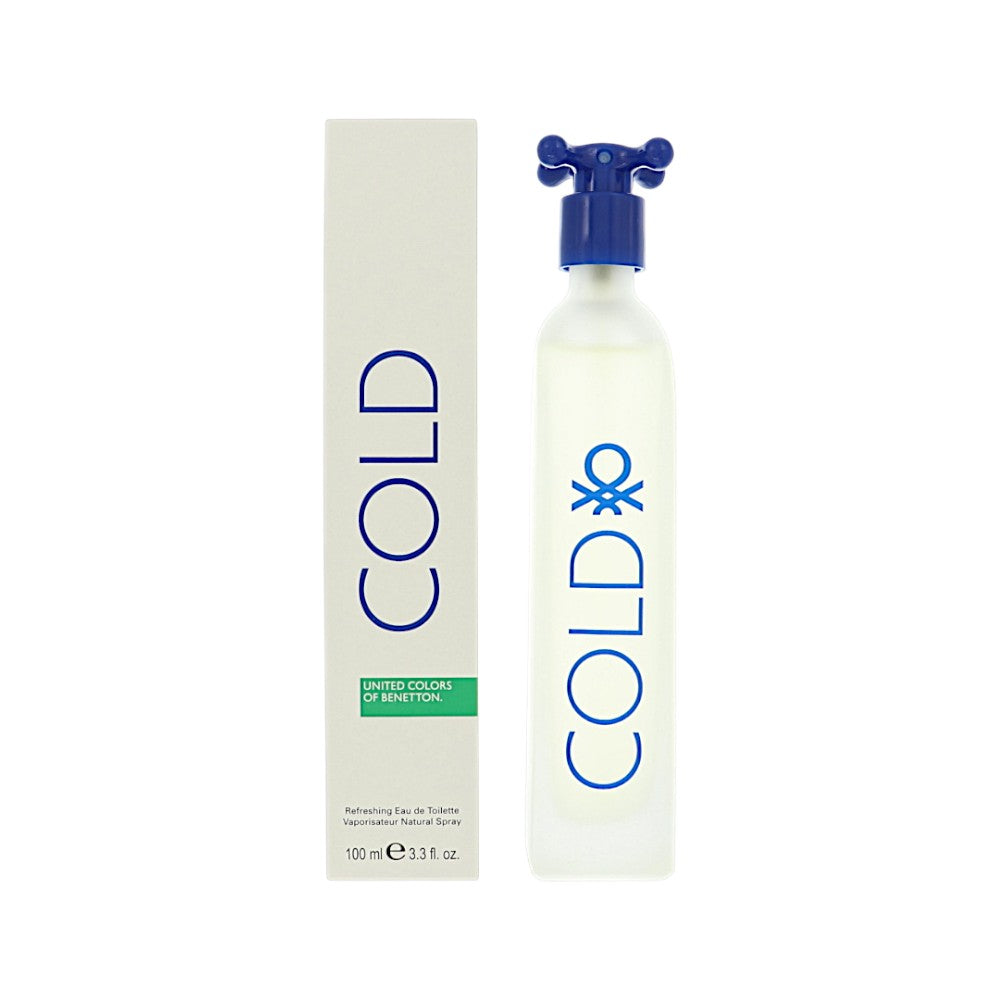 Benetton Cold Refreshing Eau de Toilette for Men â€” 3.3 oz