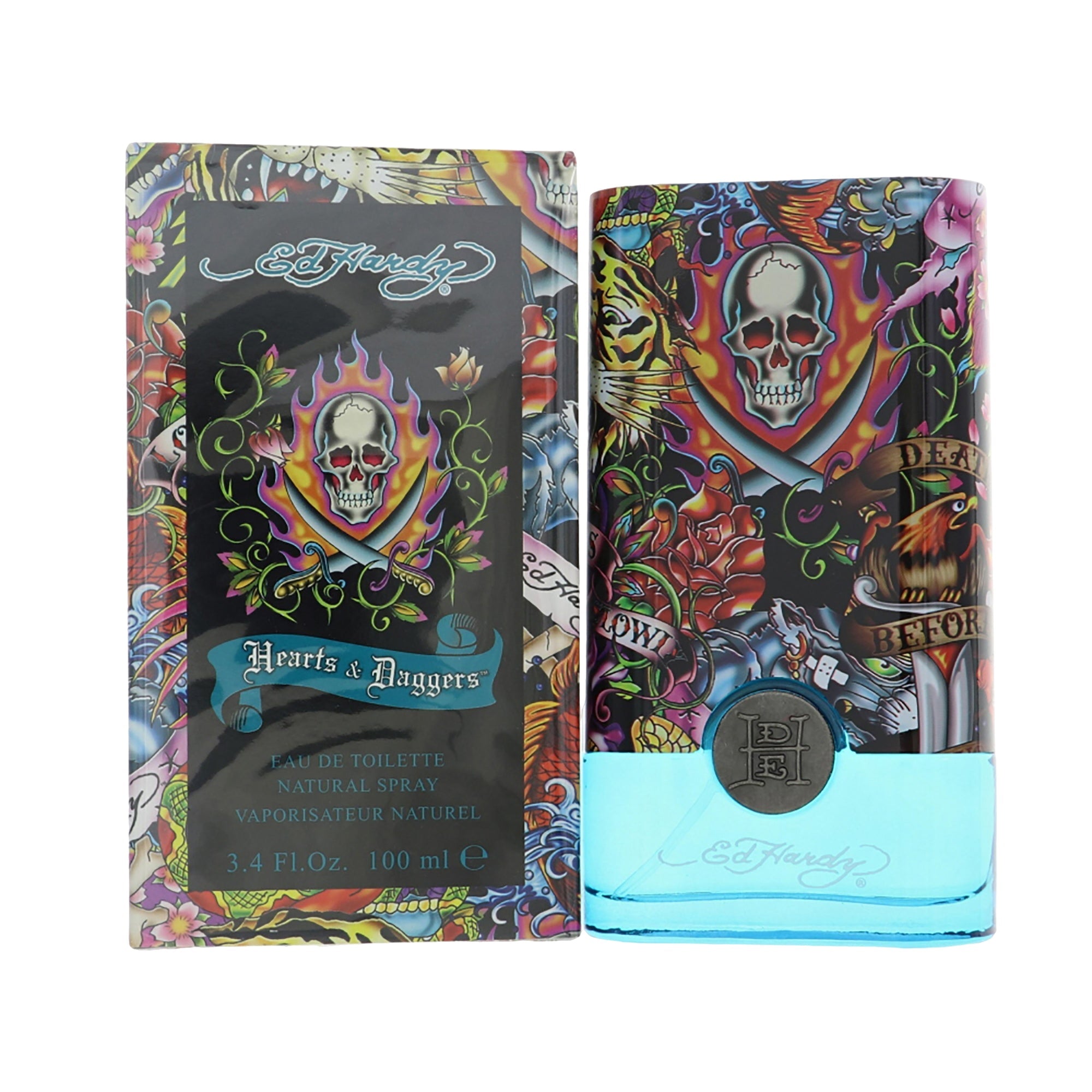 Christian Audigier Ed Hardy Hearts & Daggers Eau de Toilette for Men â€” 3.4 oz
