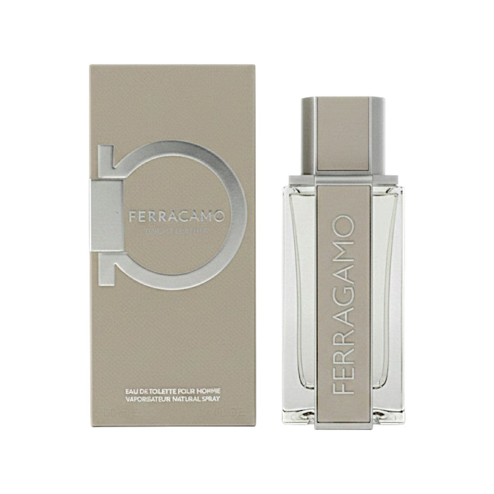 Salvatore Ferragamo Bright Leather Eau de Toilette for Men â€” 3.4 oz