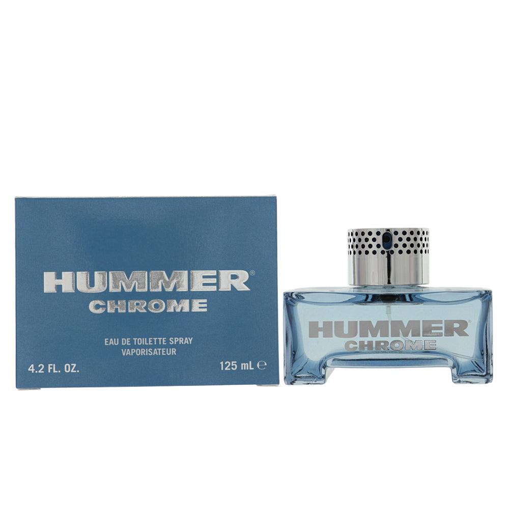Hummer Chrome Eau de Toilette for Men â€” 4.2 oz