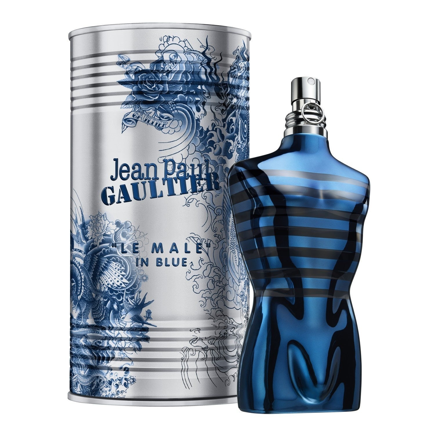 Jean Paul Gaultier Le Male In Blue Eau de Parfum for Men â€” 4.2 oz