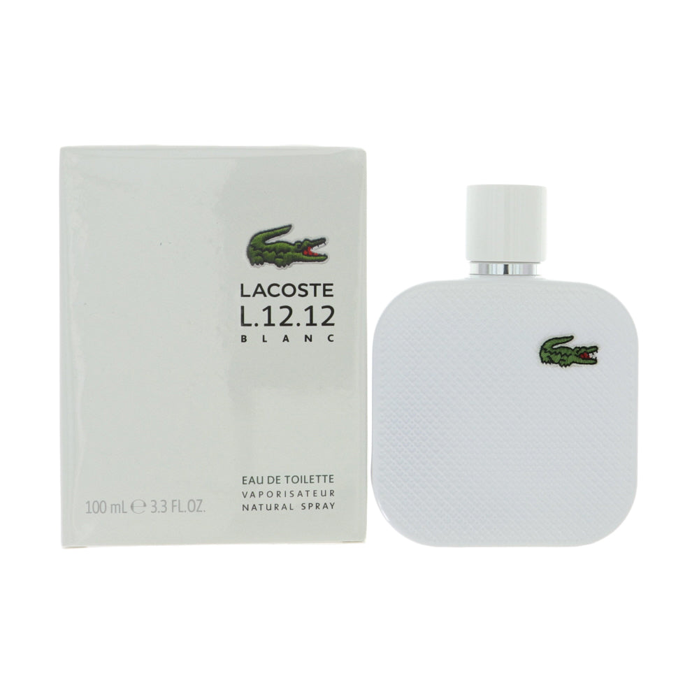 Lacoste Eau De Lacoste L.12.12 Blanc Eau de Toilette for Men â€” 3.3 oz