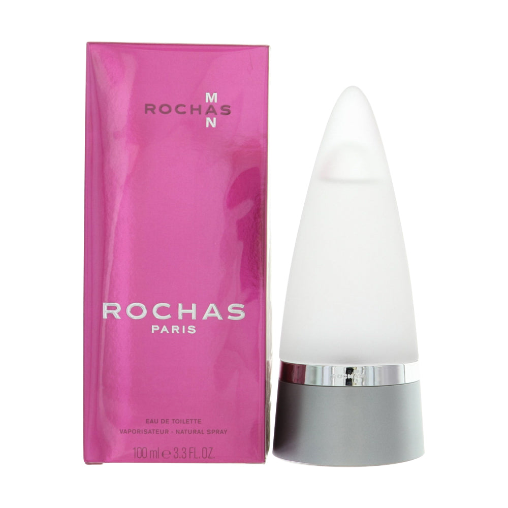 Rochas Man Eau de Toilette for Men â€” 3.3 oz