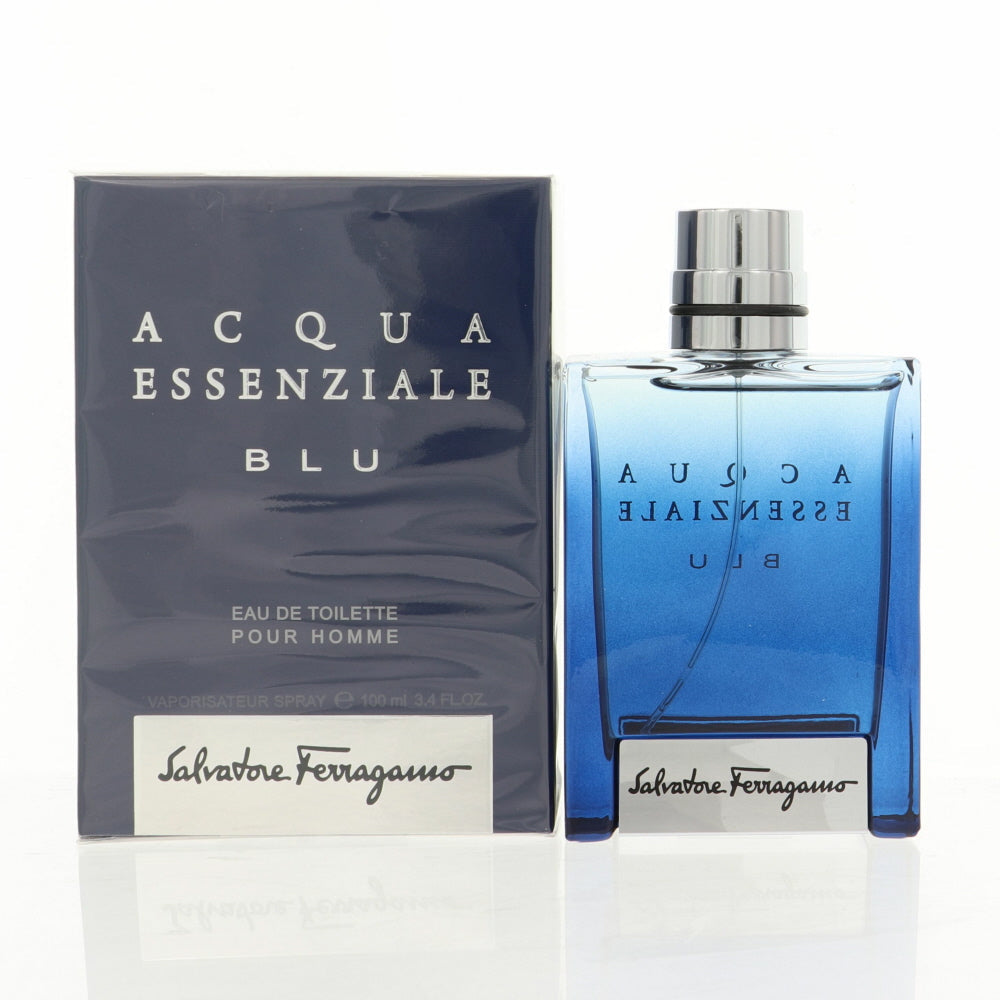 Salvatore Ferragamo Acqua Essenziale Blu Eau de Toilette for Men â€” 3.4 oz