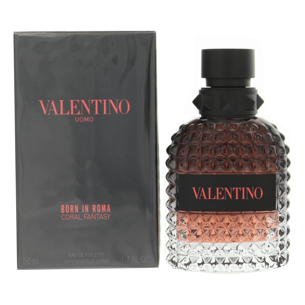 Valentino Born In Roma Coral Fantasy Eau de Toilette for Men â€” 1.7 oz