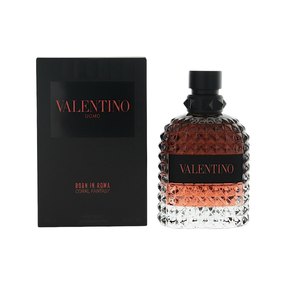 Valentino Born In Roma Coral Fantasy Eau de Toilette for Men â€” 3.4 oz