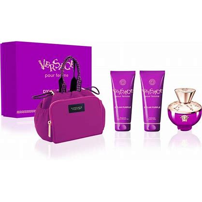Versace Dylan Purple 4pc Set W/ Purse