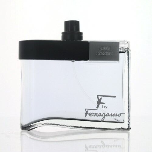 Salvatore Ferragamo F By Ferragamo Pour Homme Black Eau de Toilette for Men â€” Tester 3.3 oz